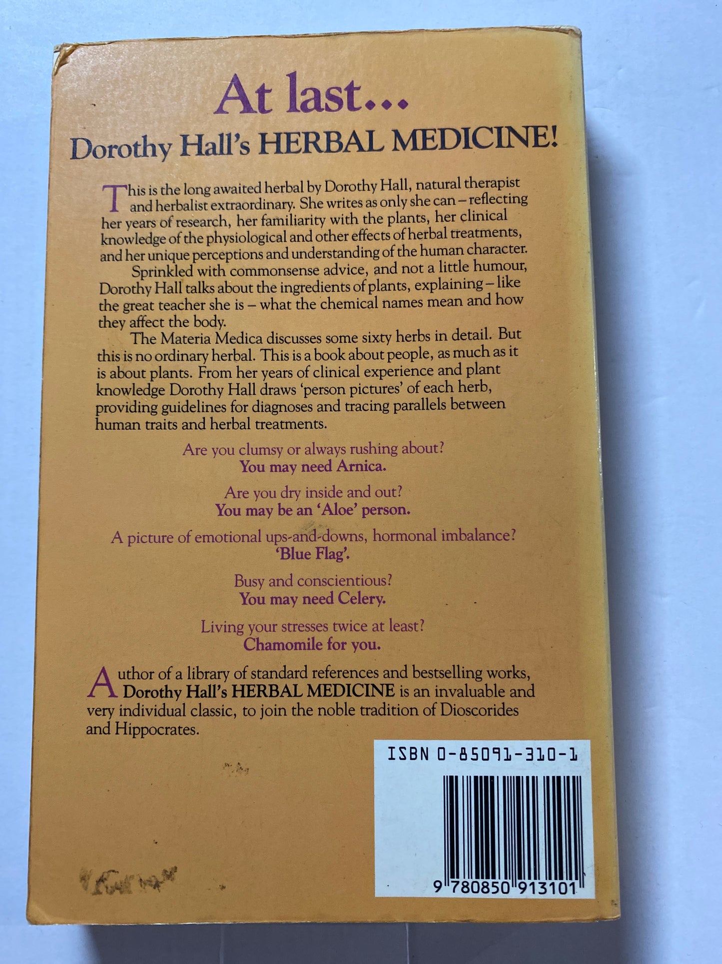 Dorothy Hall's Herbal Medicine by Dorothy Hall