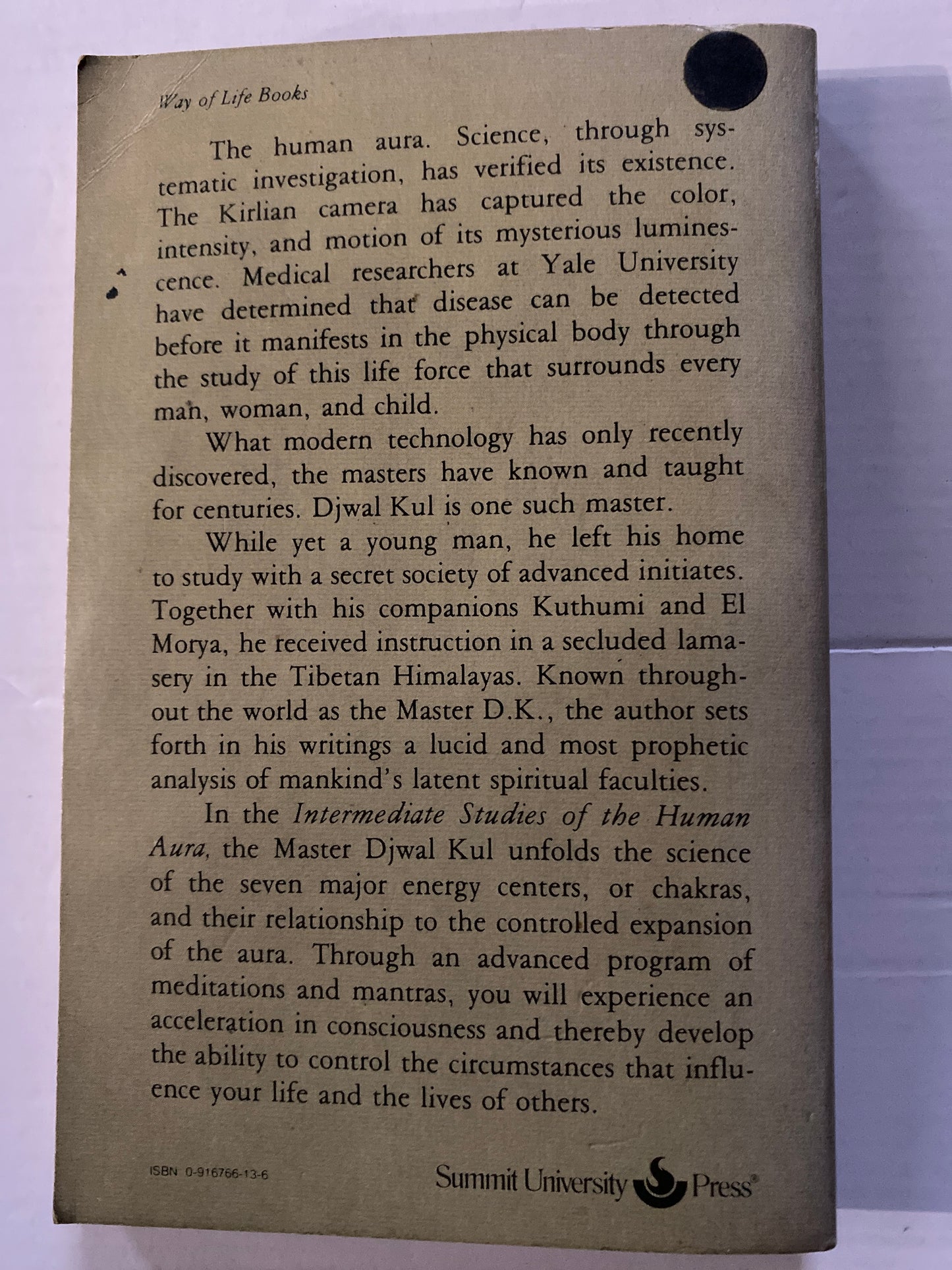 Intermediate Studies of the Human Aura by Djwal Kul