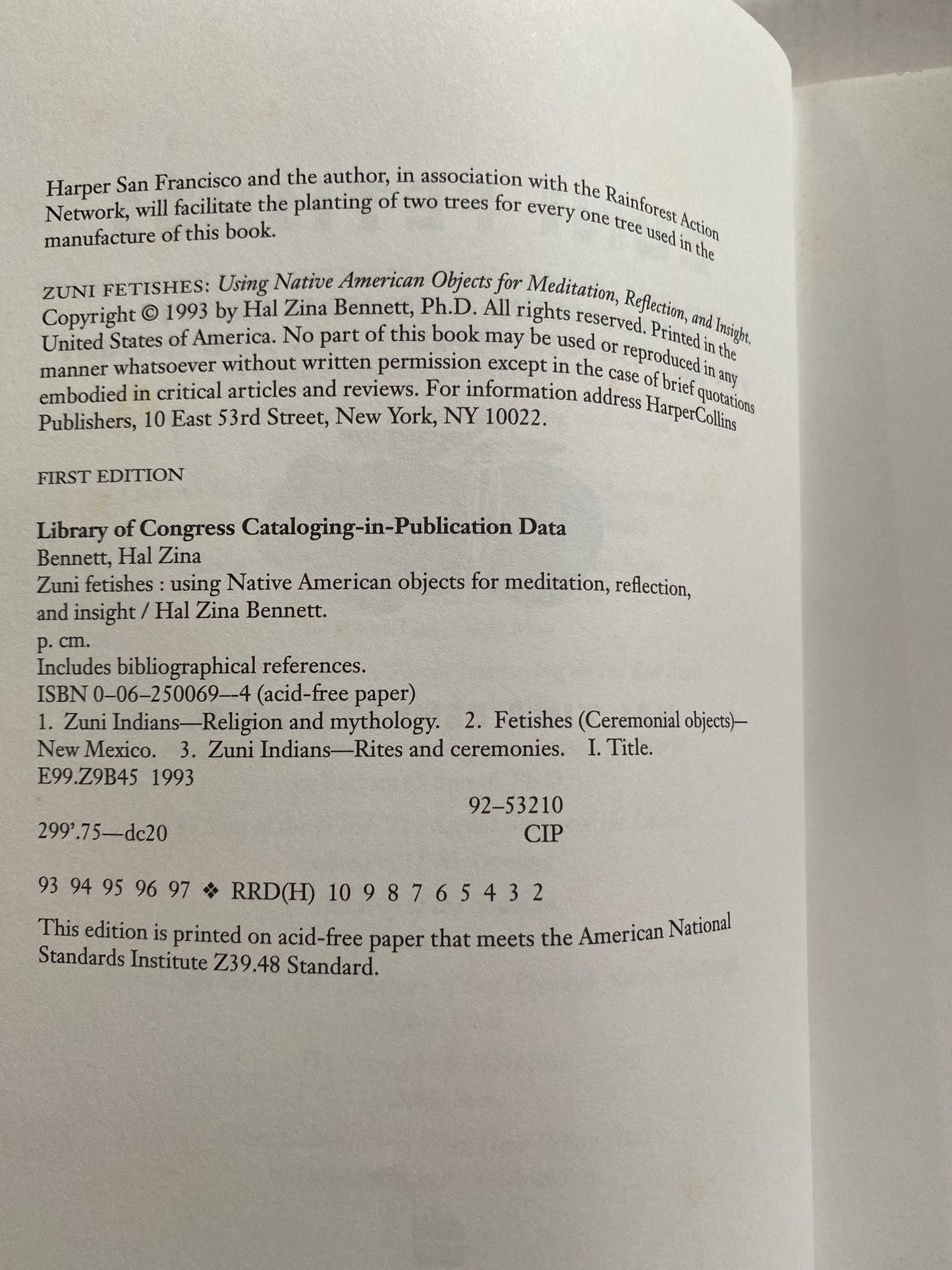 Zuni Fetishes by Hal Zina Bennett