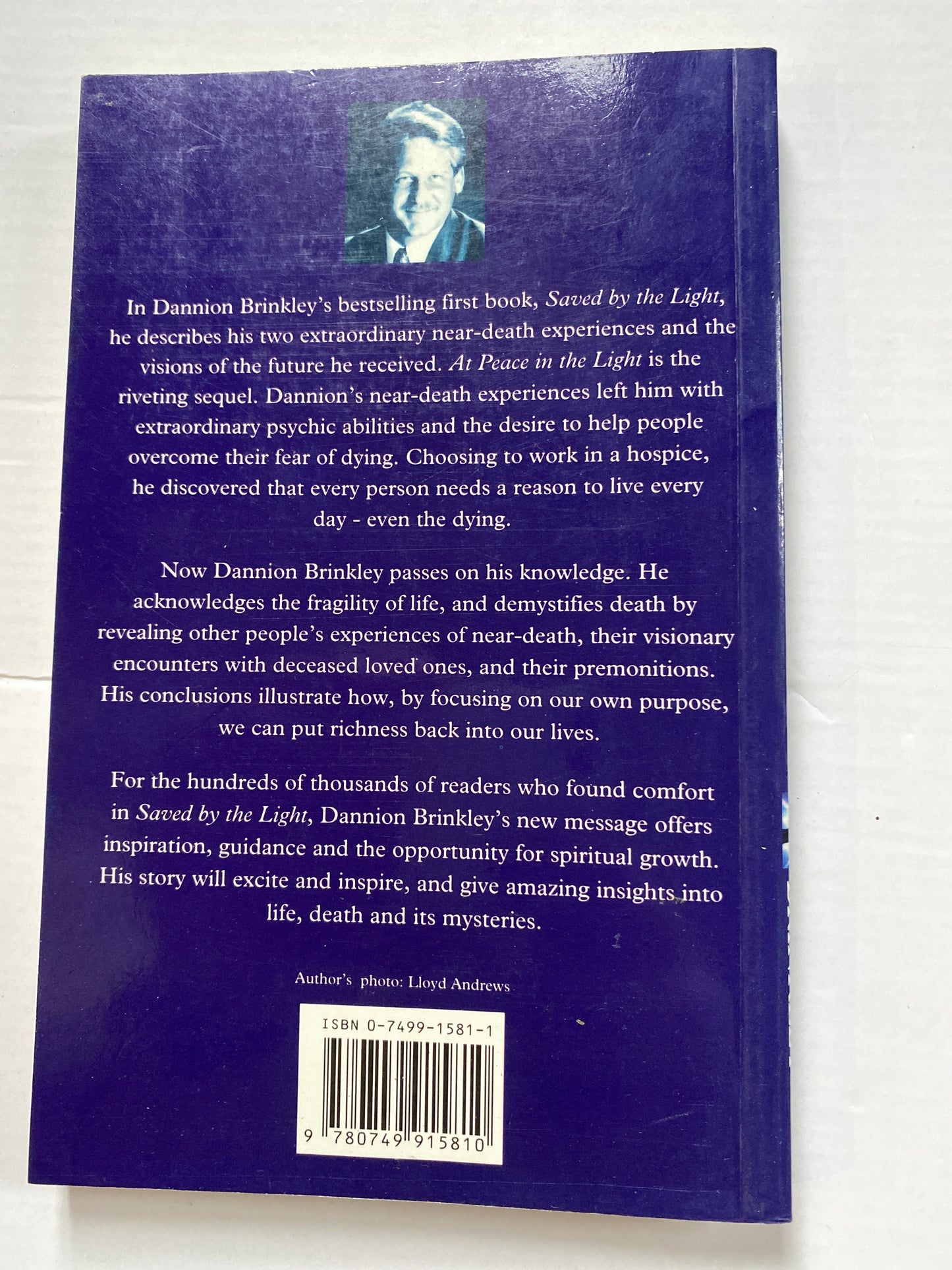 At Peace in the Light by Dannion Brinkley