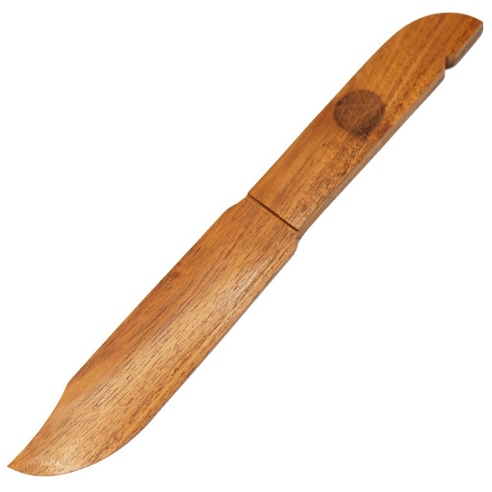 Pentacle Engraved Wooden Athame – 22 cm