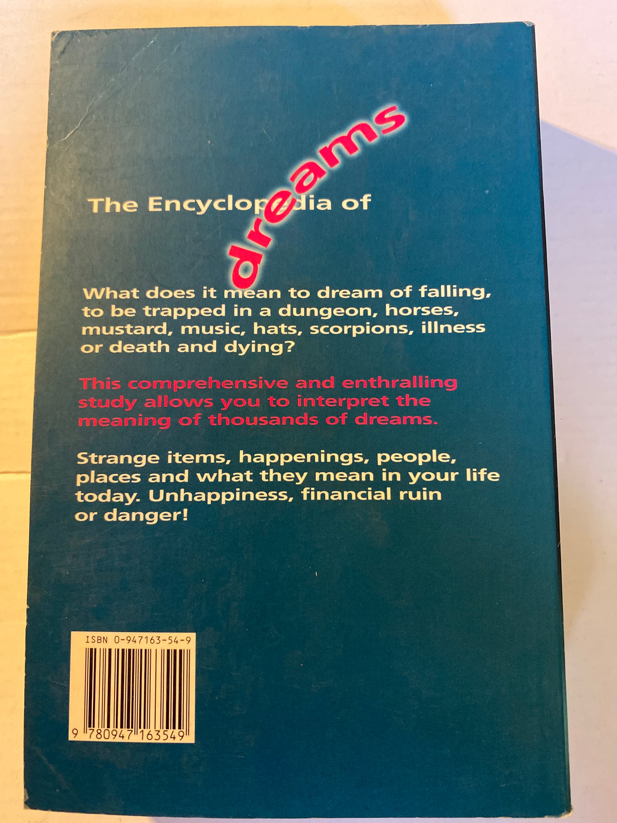 The Encyclopedia of Dreams | Pre-Loved Paperback