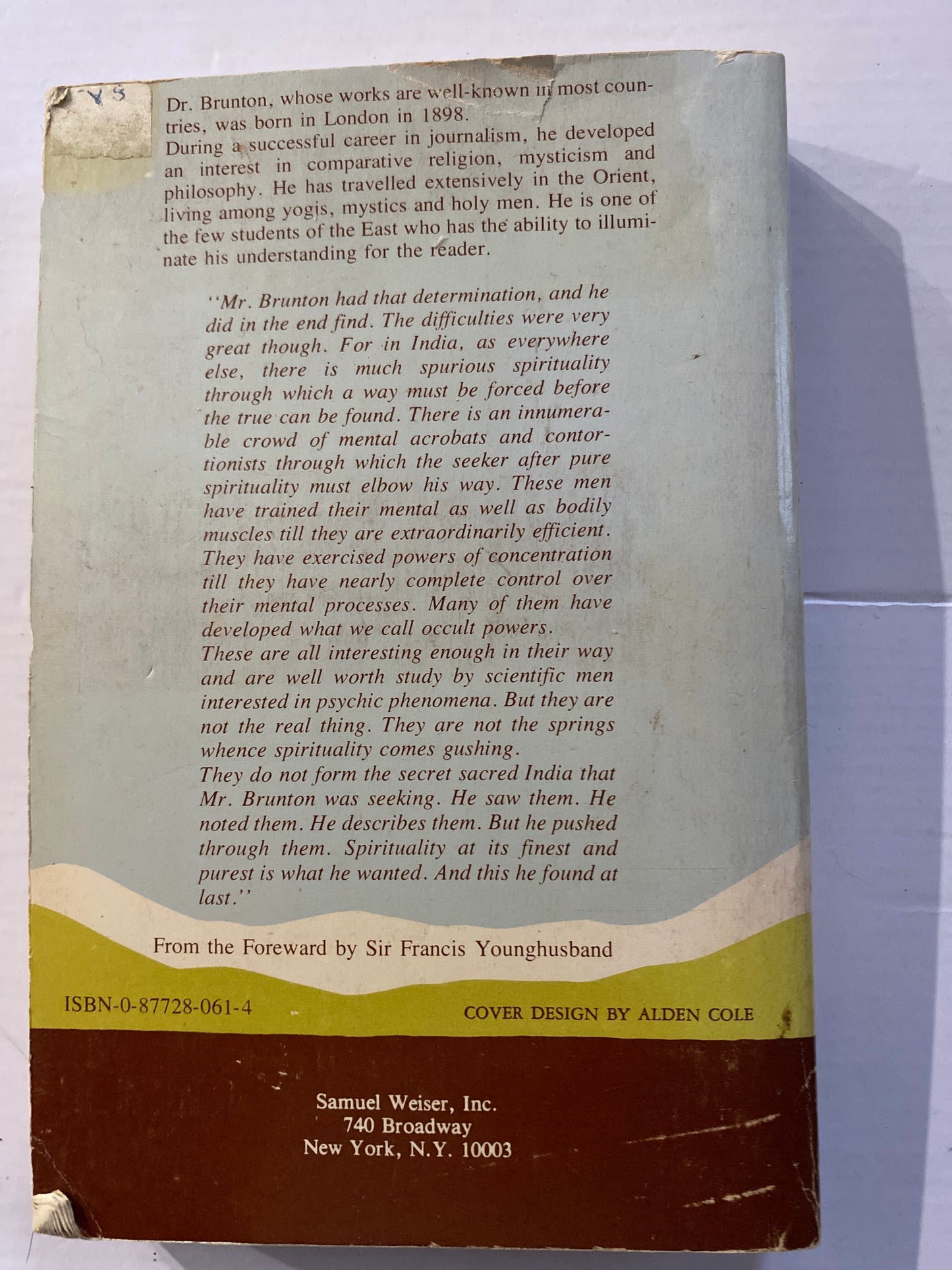 A Search in Secret India by Paul Brunton