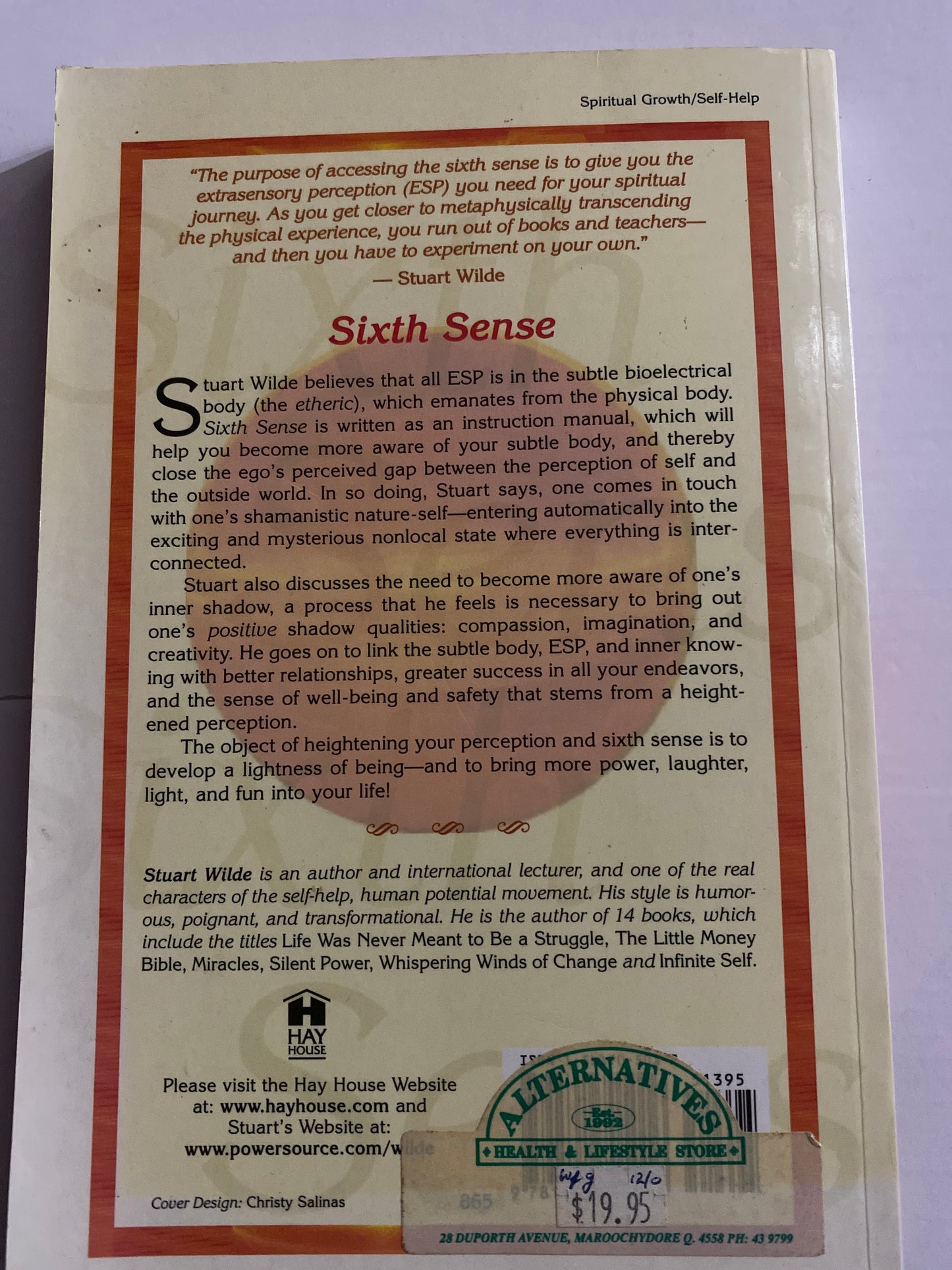 The Sixth Sense – Stuart Wilde ISBN1561705012