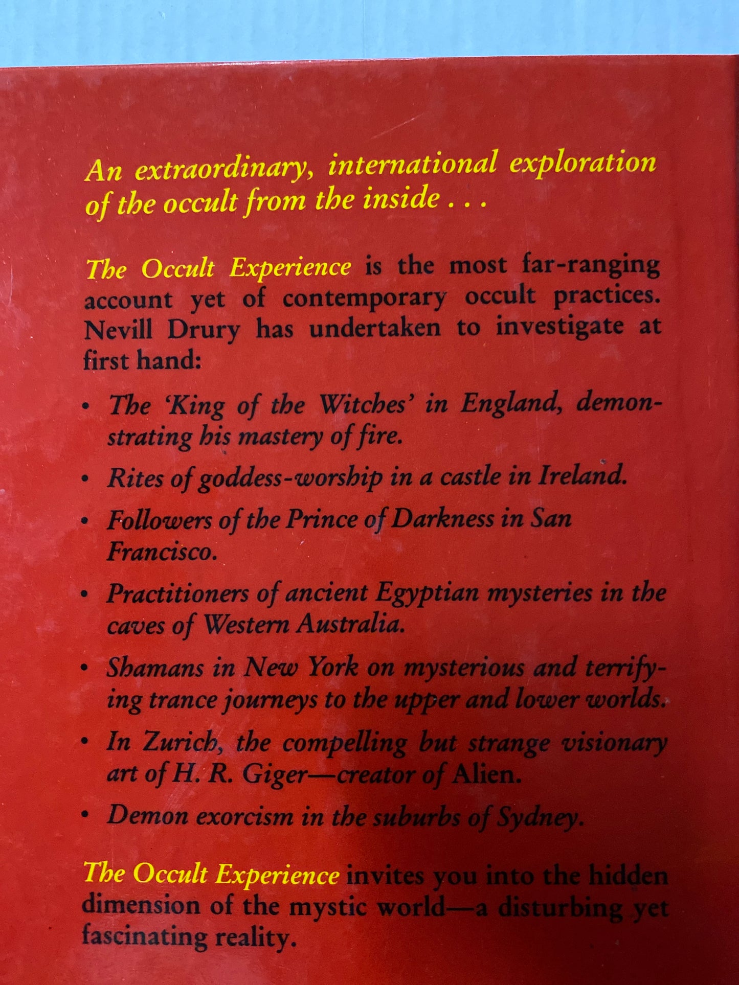 The Occult Experience by Nevill Drury