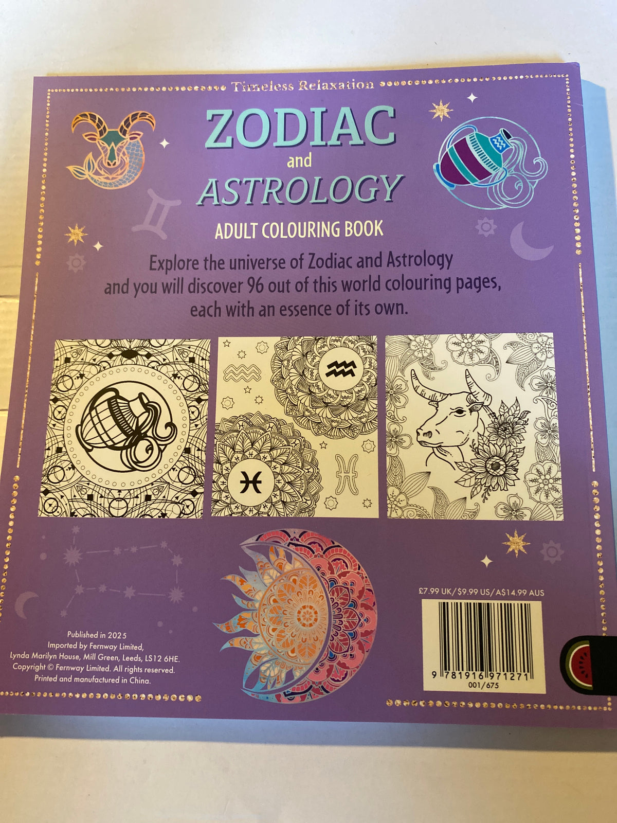 The Zodiac & Astrology Colouring Book for Adults