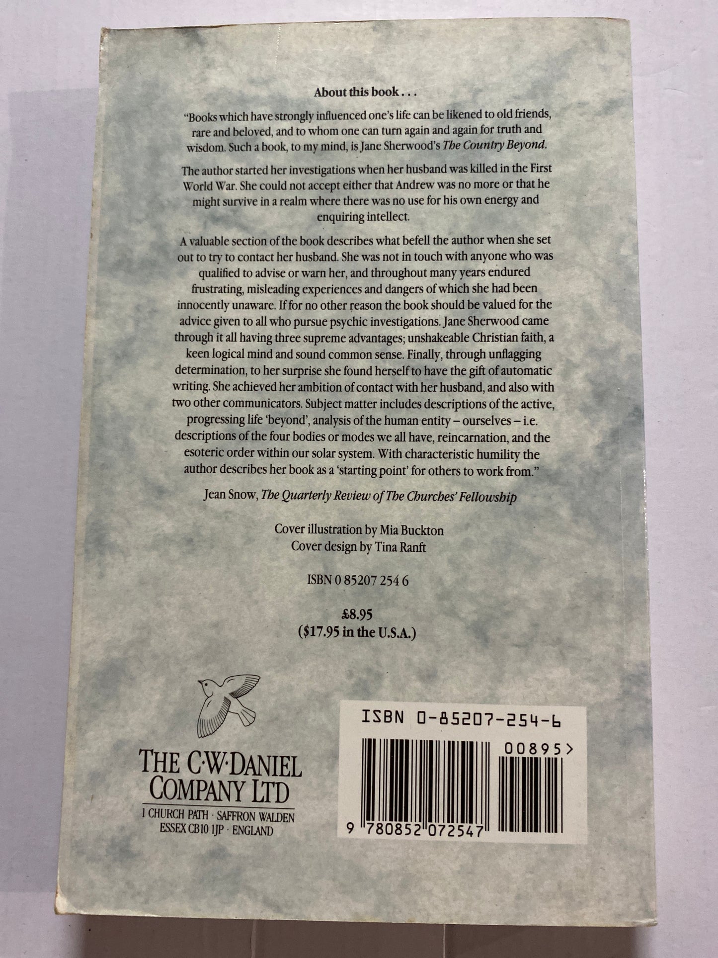 The Country Beyond: The Doctrine of Re-Birth by Jane Sherwood