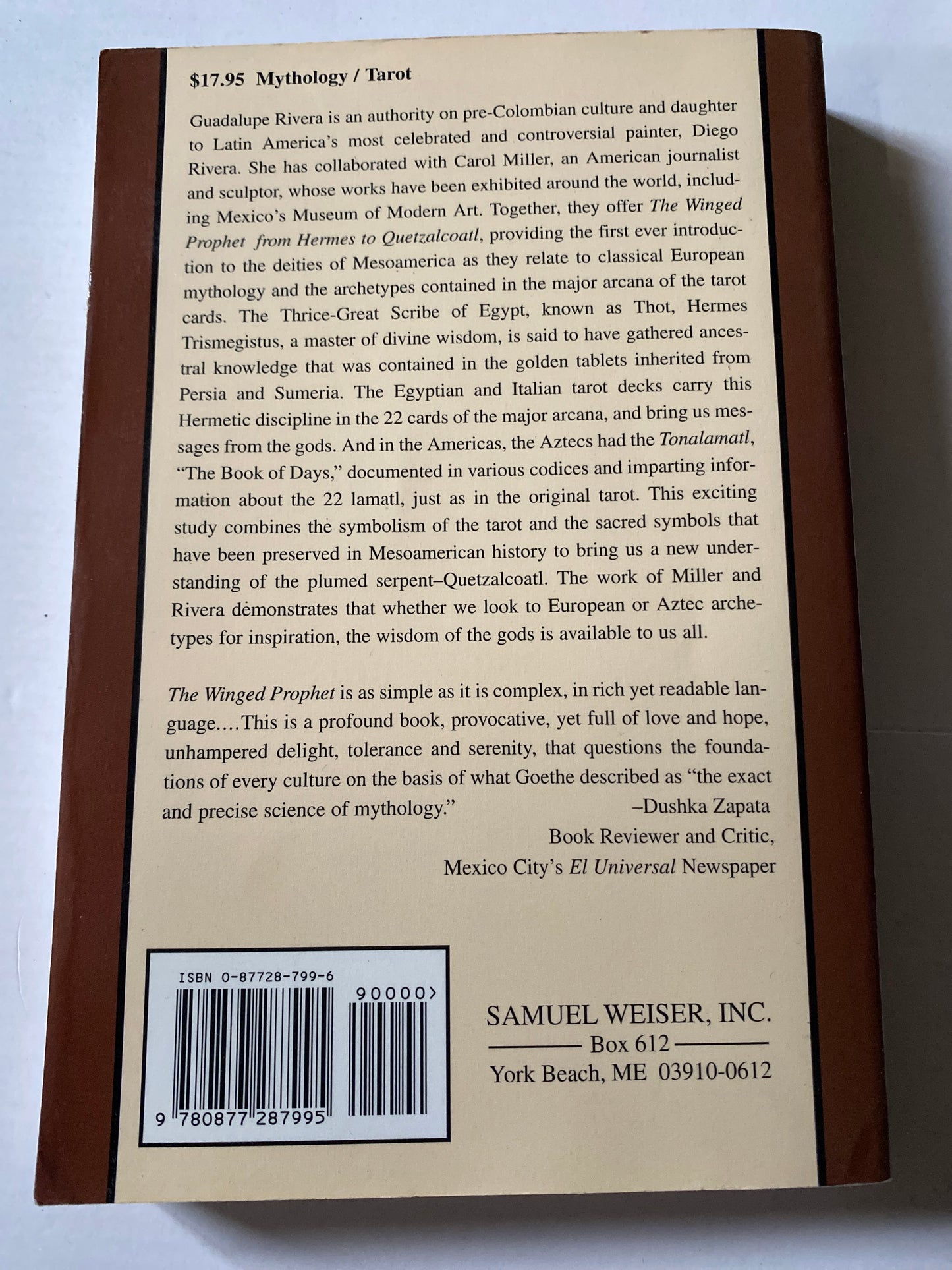 The Winged Prophet: From Hermes to Quetzalcoatl by Carol Miller & Guadalupe Rivera
