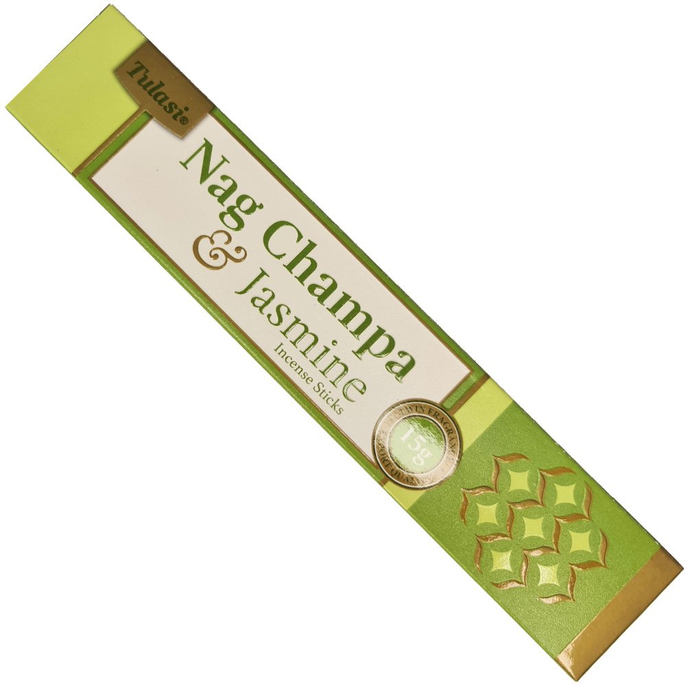 Tulasi Nag Champa & Jasmine Incense Sticks – 15 g