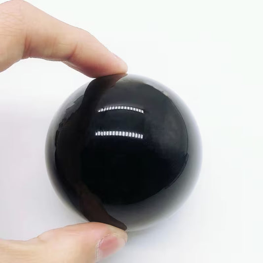 Black Obsidian Crystal Sphere 40mm – Feng Shui Decorative Ball