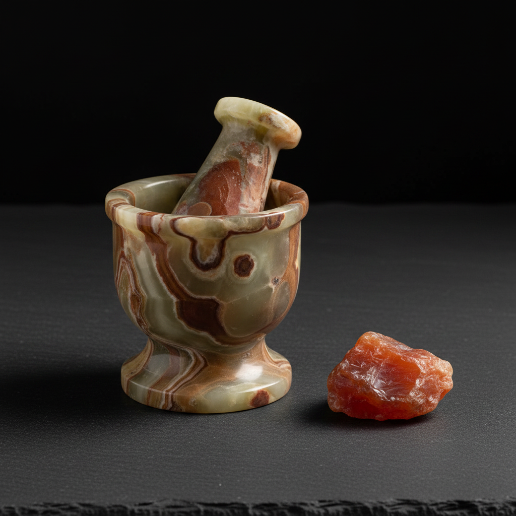 Onyx Mortar & Pestle Mockup - Minimal