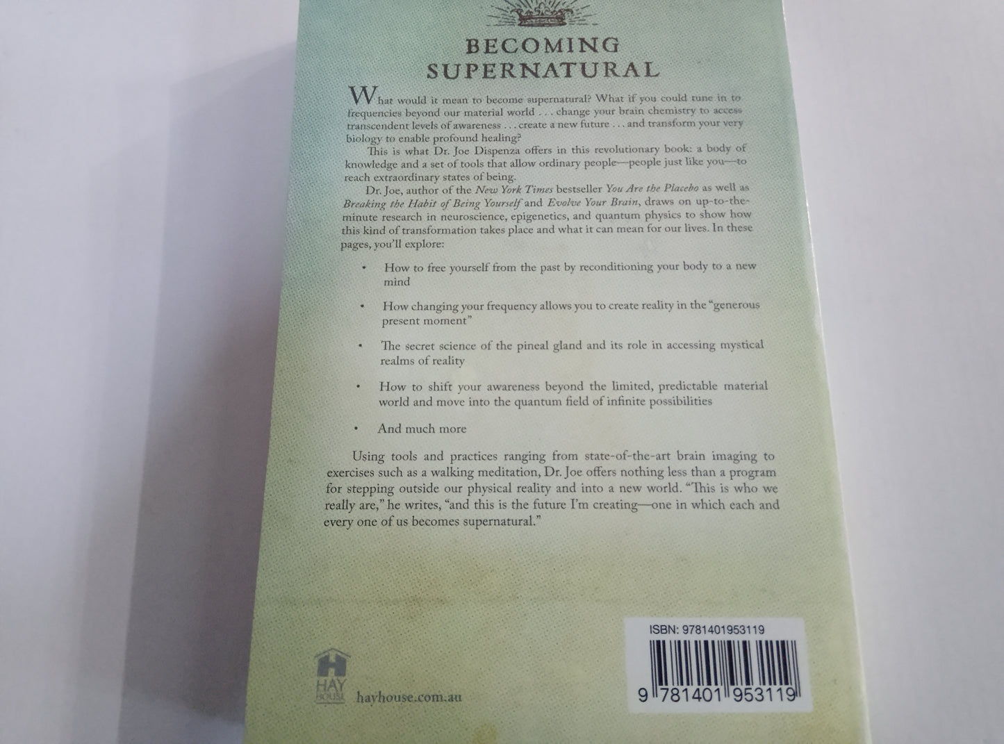 Becoming Supernatural – Dr Joe Dispenza