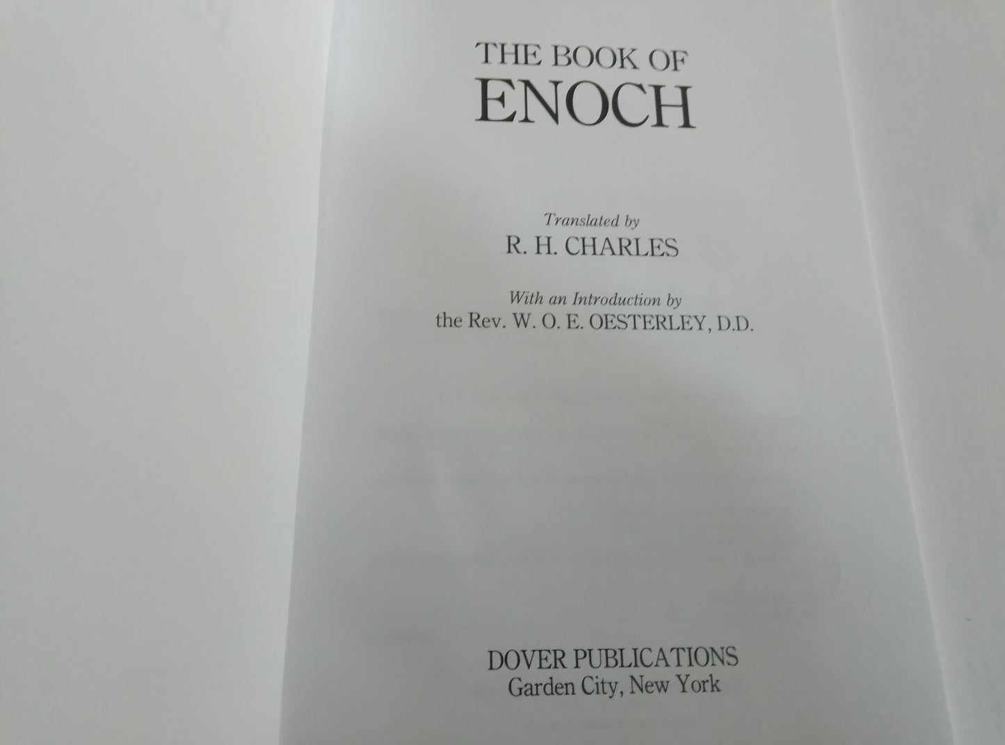 The Book of Enoch – R.H. Charles Translation