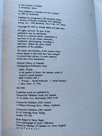 In the Garden of Desire by Wendy Maltz & Suzie Boss