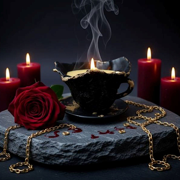 Coffee is Just Black Magic in a Cup | Sculptural Candle