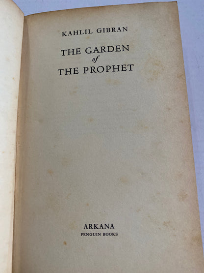 The Garden of the Prophet (Arkana) by Kahlil Gibran