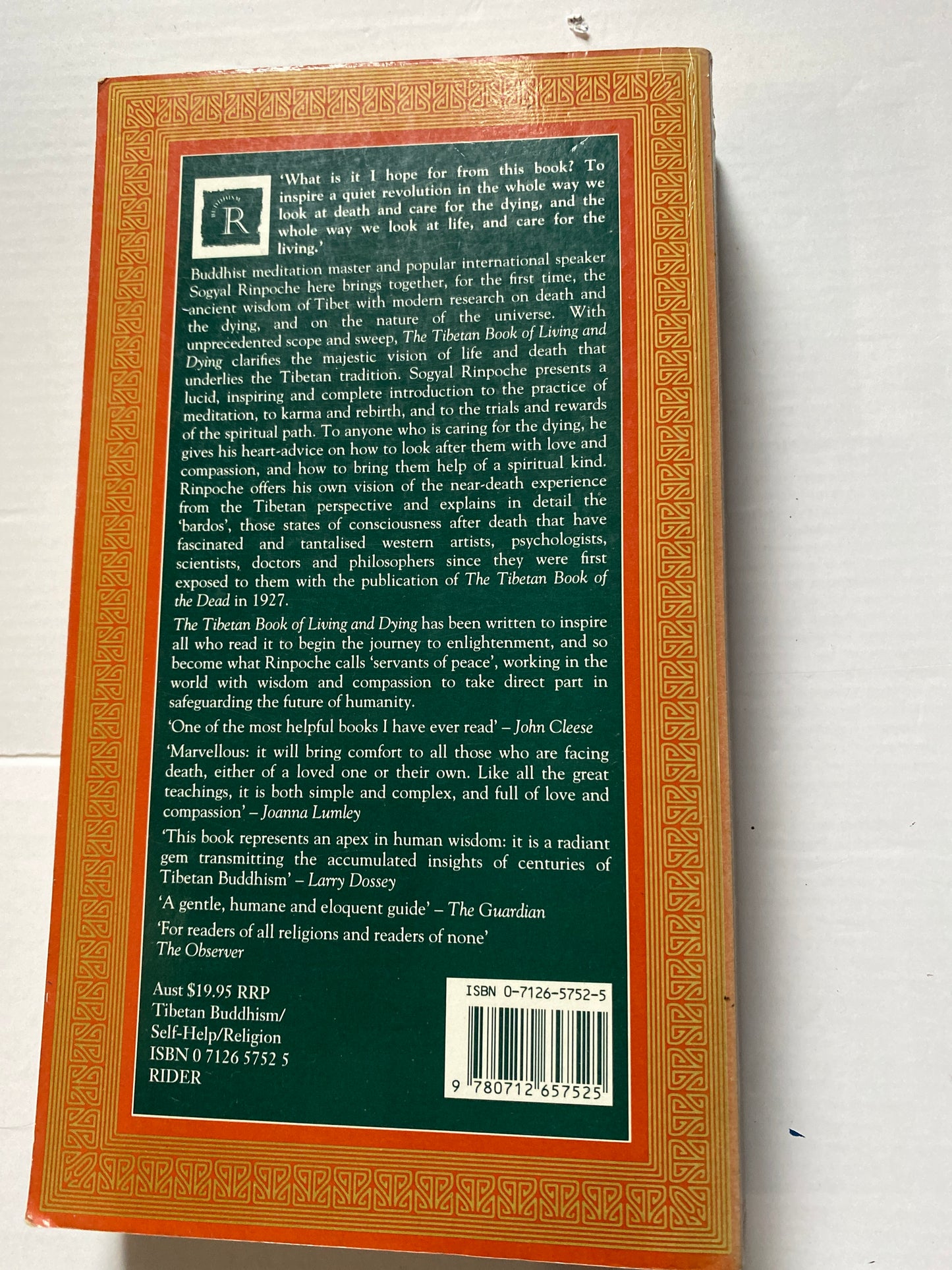 The Tibetan Book of Living and Dying by Sogyal Rinpoche