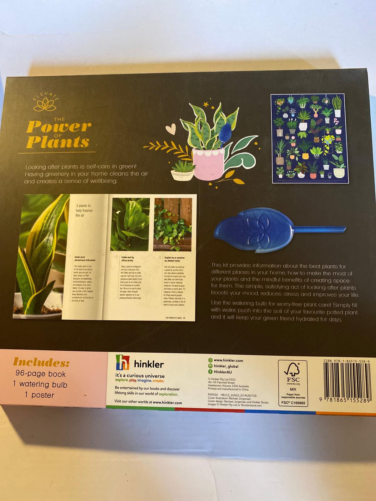The Power of Plants Self-Care & Plant-Care Kit | Book, Watering Bulb & Poster