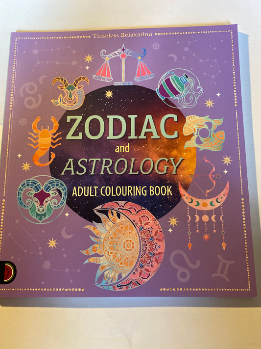 The Zodiac & Astrology Colouring Book for Adults