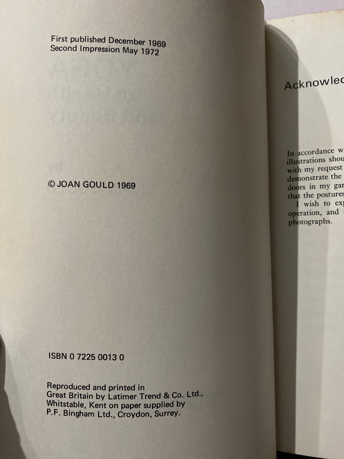 Yoga for Health and Beauty by Joan Gould