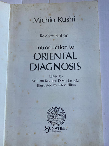 Oriental Diagnosis by Michio Kushi