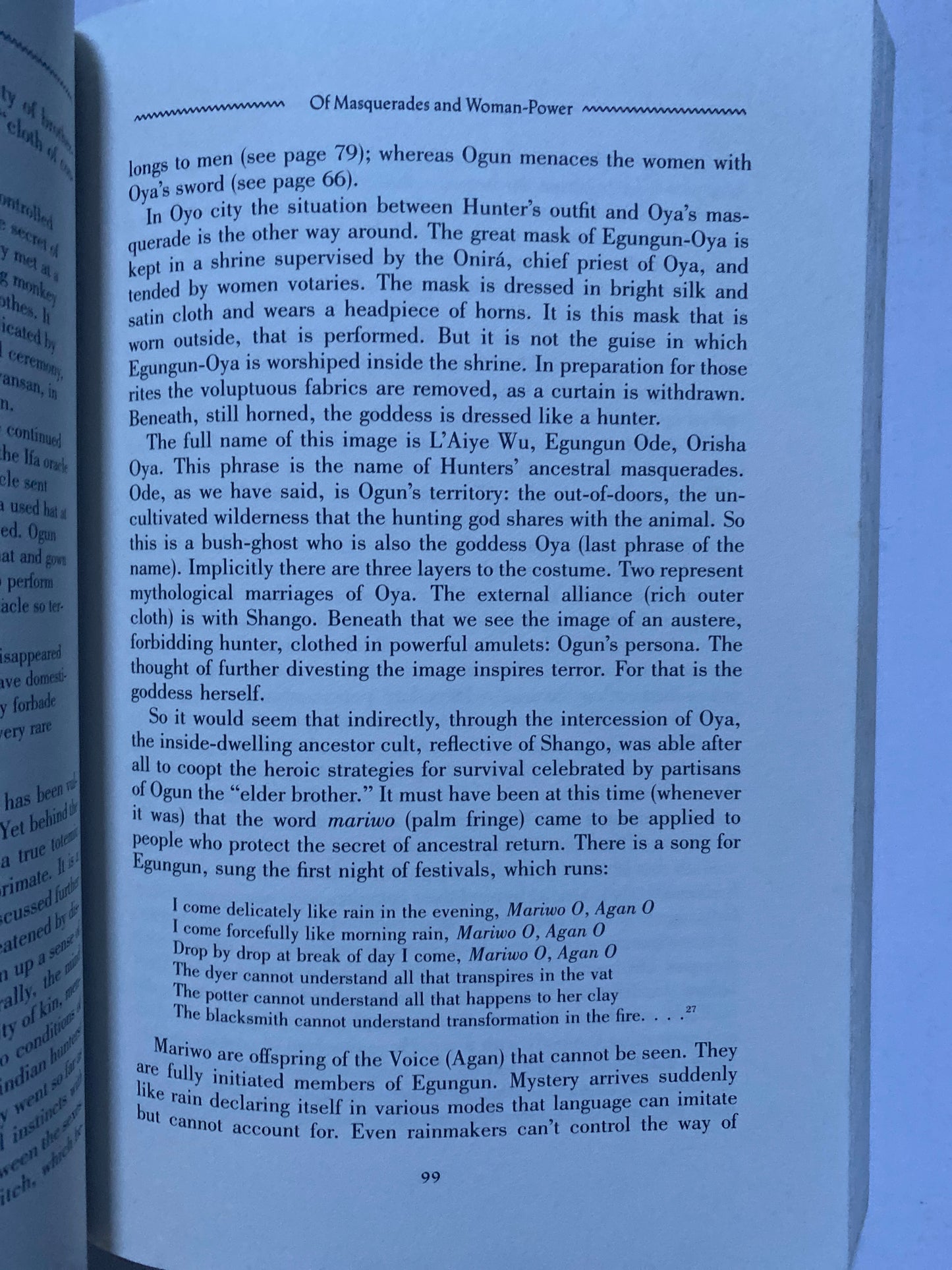 Oya: In Praise of the Goddess by Judith Gleason