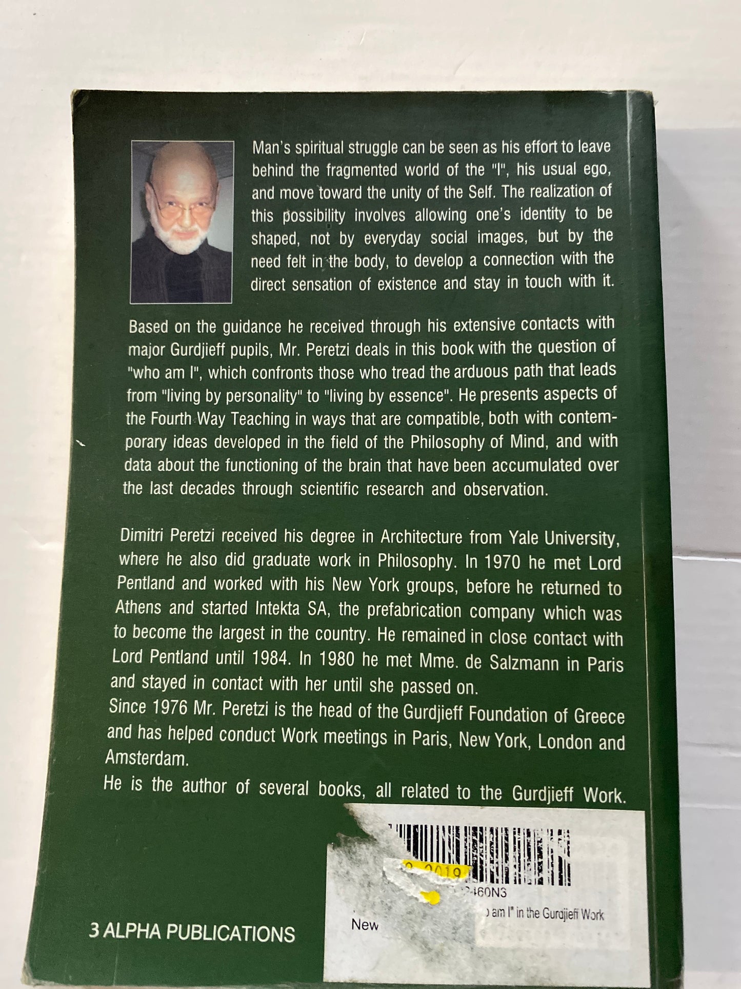 The Self and I: Identity and the Question of Who Am I in the Gurdjieff Work by Dimitri Peretzi