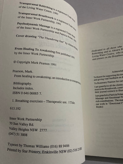 From Healing to Awakening – Mark Pearson