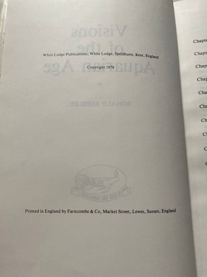 Visions of the Aquarian Age by Ronald Beesley (1978) Rare