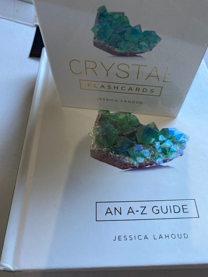 Crystal Companions Book and Card Bundle: An A–Z Guide by Jessica Lahoud plus bundle flash cards brand new