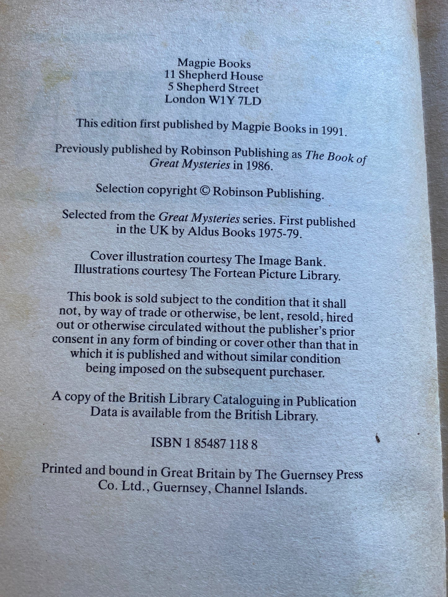 The Giant Book of the Unknown by Dr. Christopher Wilson & Colin Evans