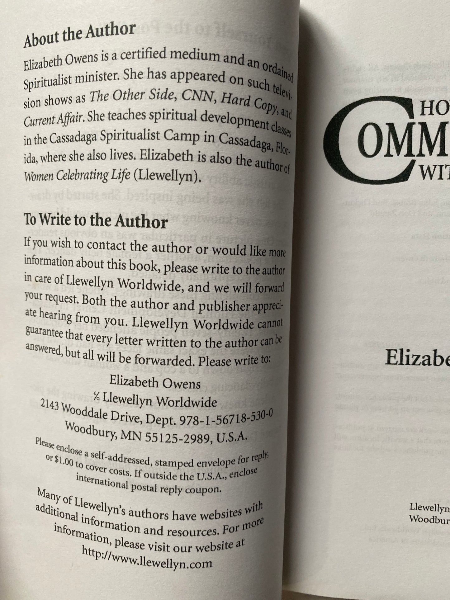 How to Communicate with Spirits by Elizabeth Owens