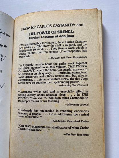 The Power of Silence by Carlos Castaneda