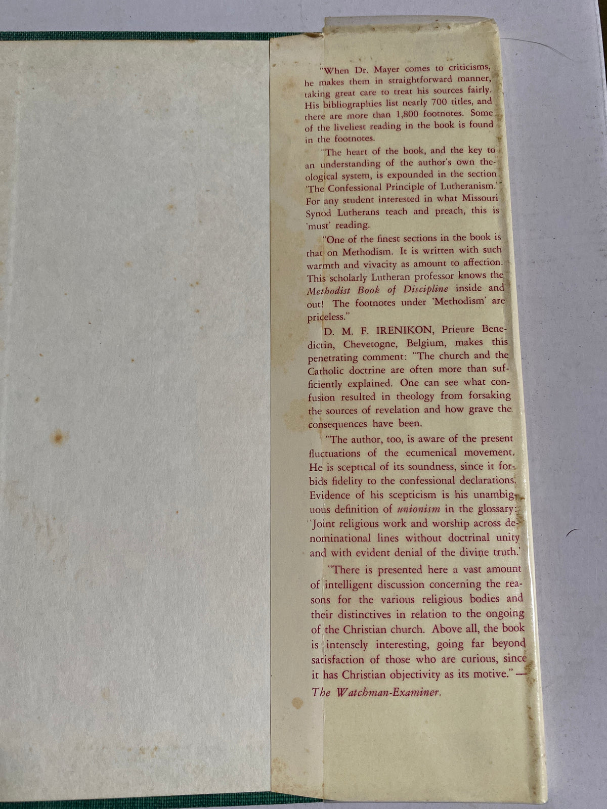 The Religious Bodies of America – F. E. Mayer | 1961 Hardcover