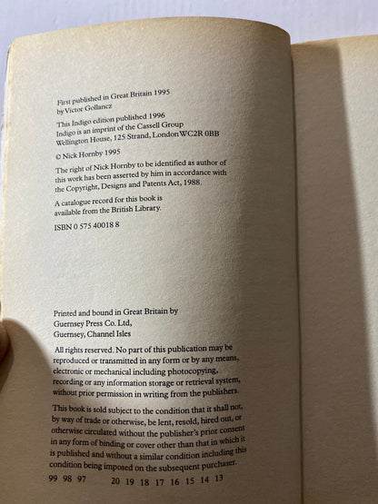 High Fidelity by Nick Hornby