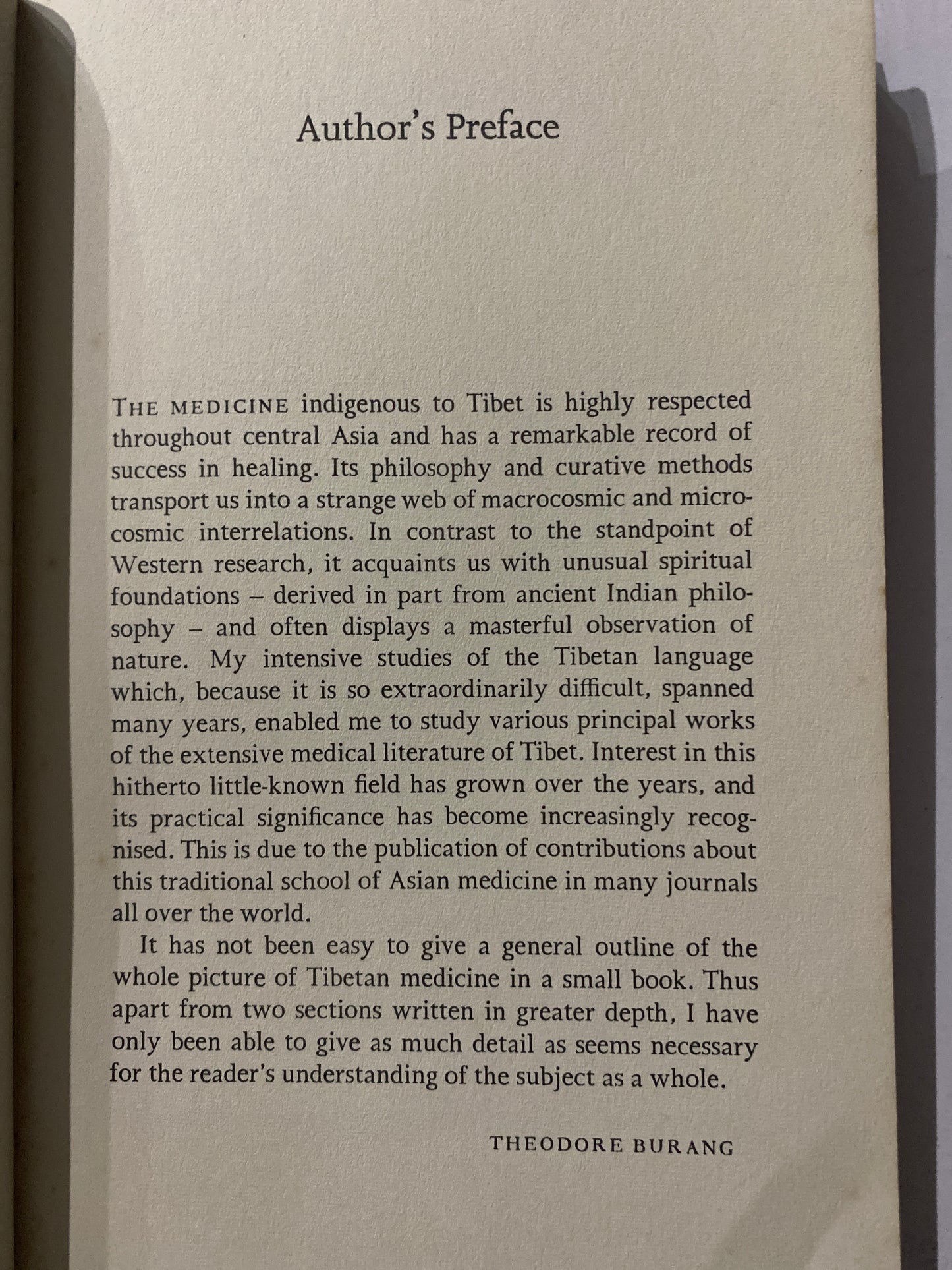 The Tibetan Art of Healing by Theodore Burang Rare Collectable
