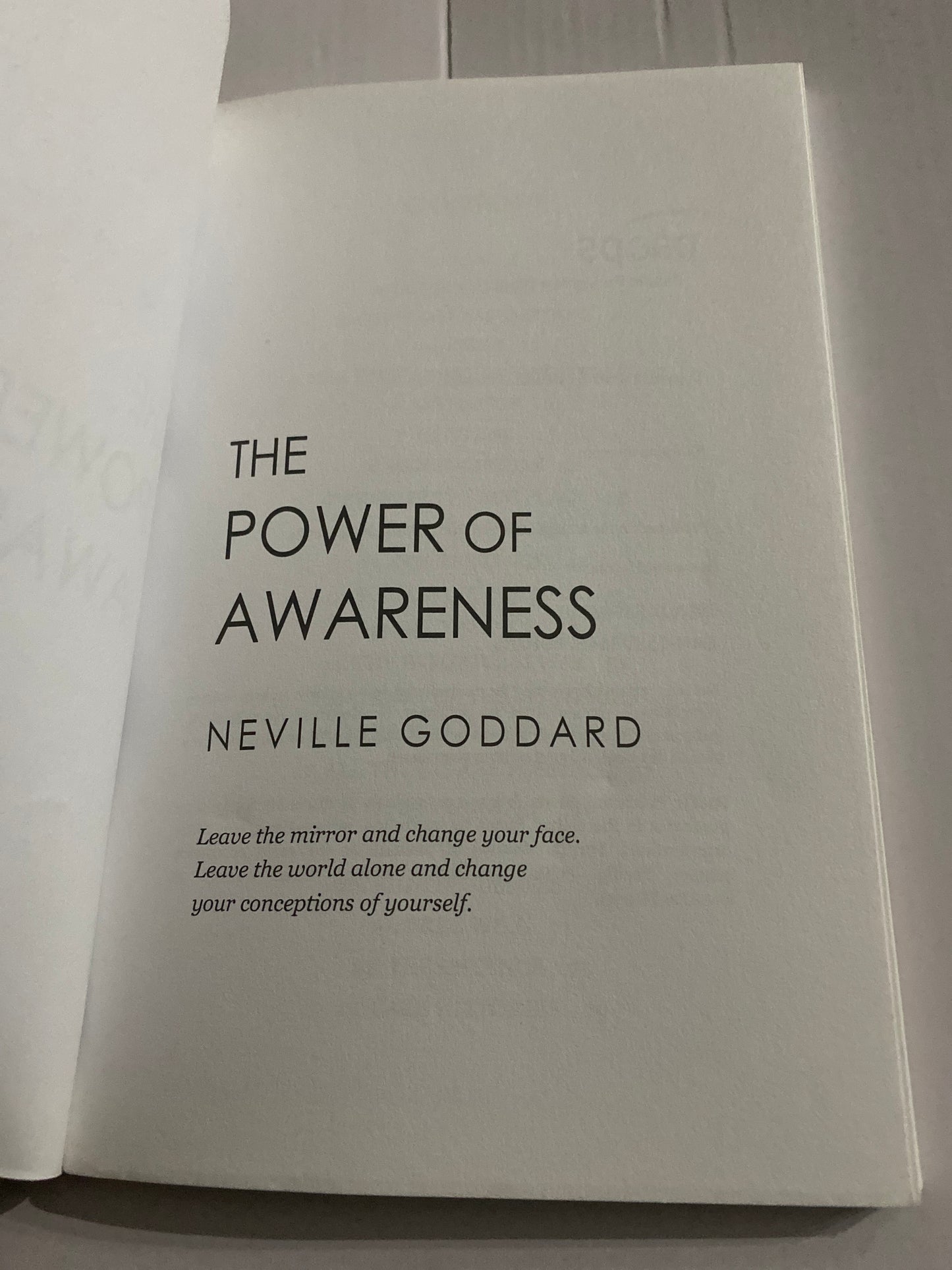 The Power of Awareness – Neville Goddard