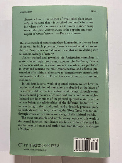 An Outline of Esoteric Science by Rudolf Steiner