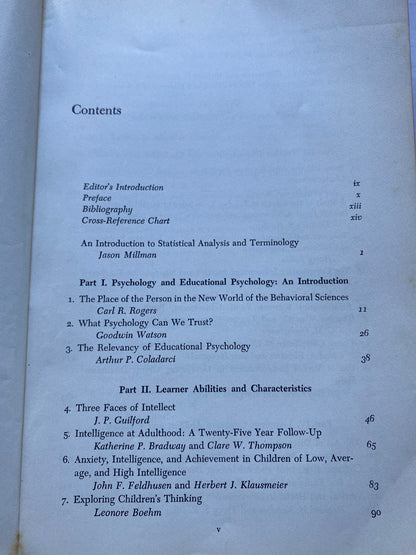 Readings in Learning and Human Abilities by Richard E. Ripple