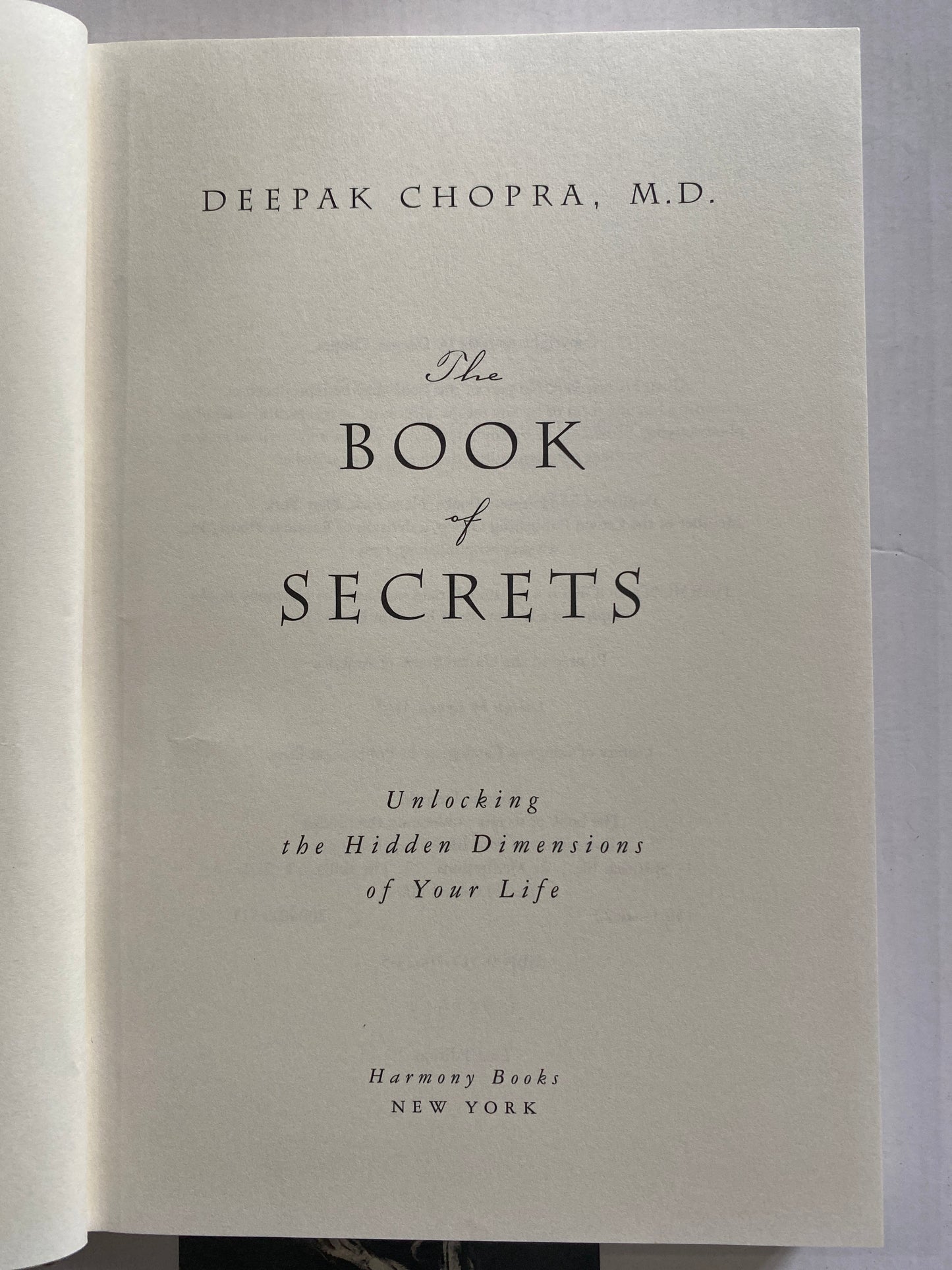 The Book of Secrets by Deepak Chopra