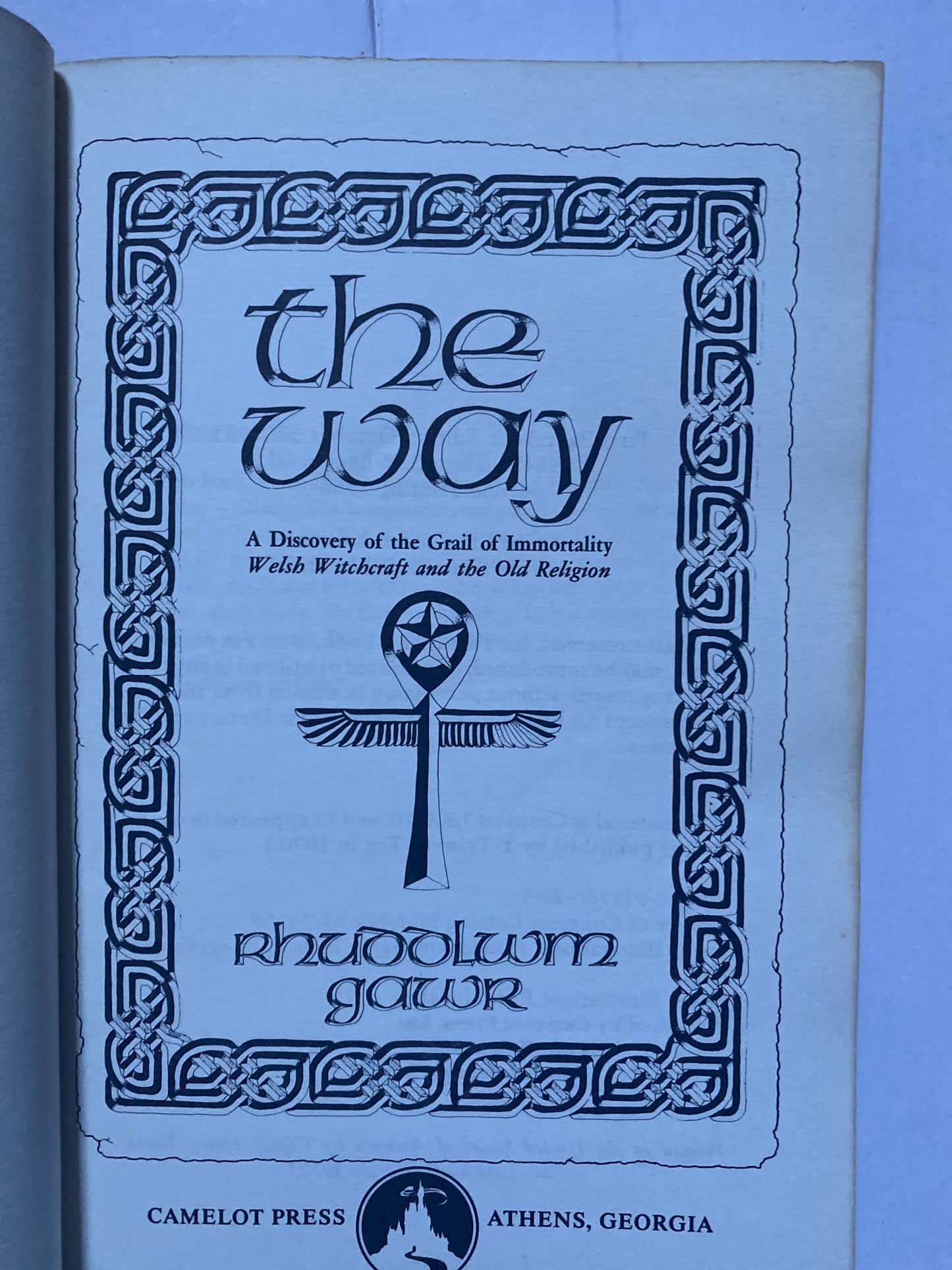 The Way: The Discovery of the Grail of Immortality by Rhuddlwm Gawr