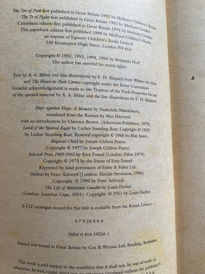 The Tao of Pooh by Benjamin Hoff
