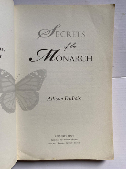 Secrets of the Monarch by Allison DuBois Medium