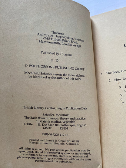 Bach Flower Therapy: Theory and Practice by Mechthild Scheffer