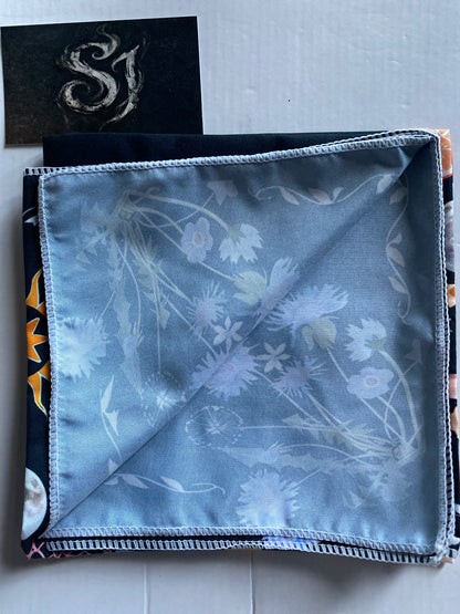 Celestial Moon Phase Tarot Cloth for altar - Botanical Garden