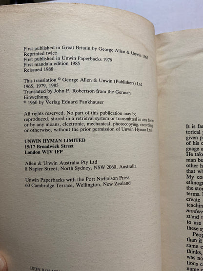 INITIATION by Elizabeth Haich (1979 Collectable)