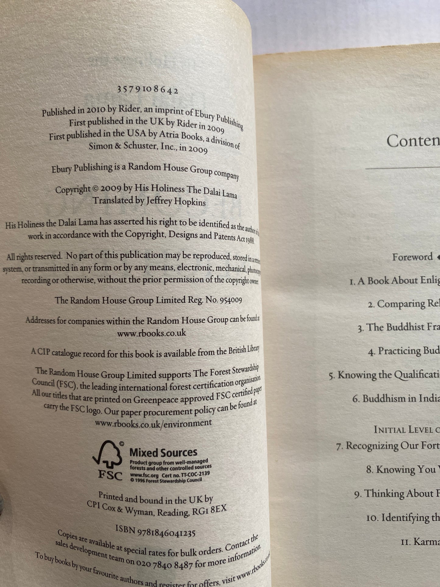 Becoming Enlightened by the Dalai Lama