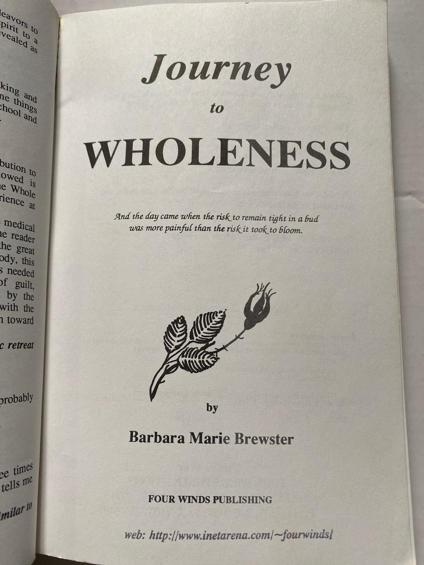 Journey to Wholeness by Barbara Marie Brewster (1992)