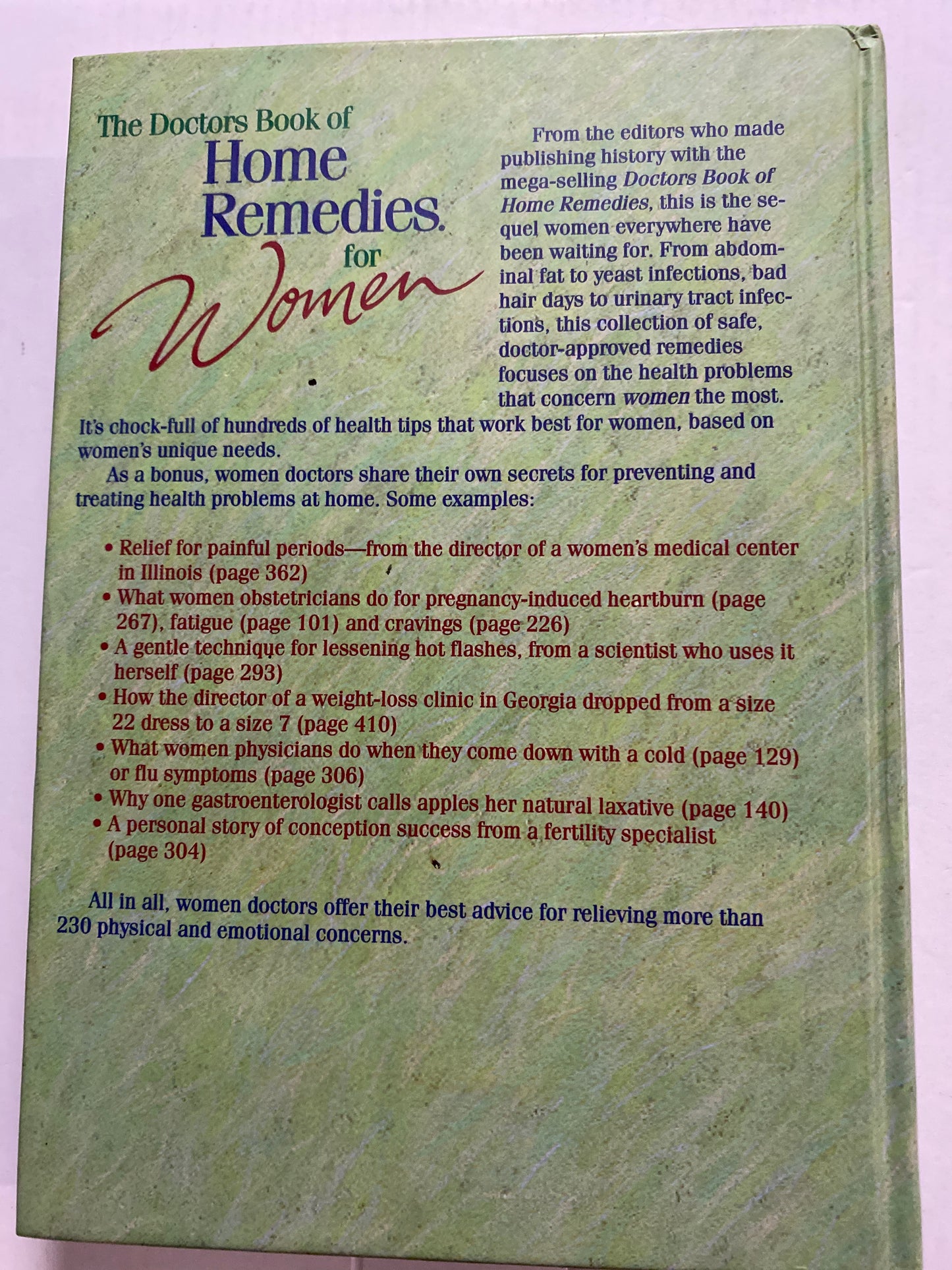 The Doctor's Book of Home Remedies for Women by Sharon Faelten