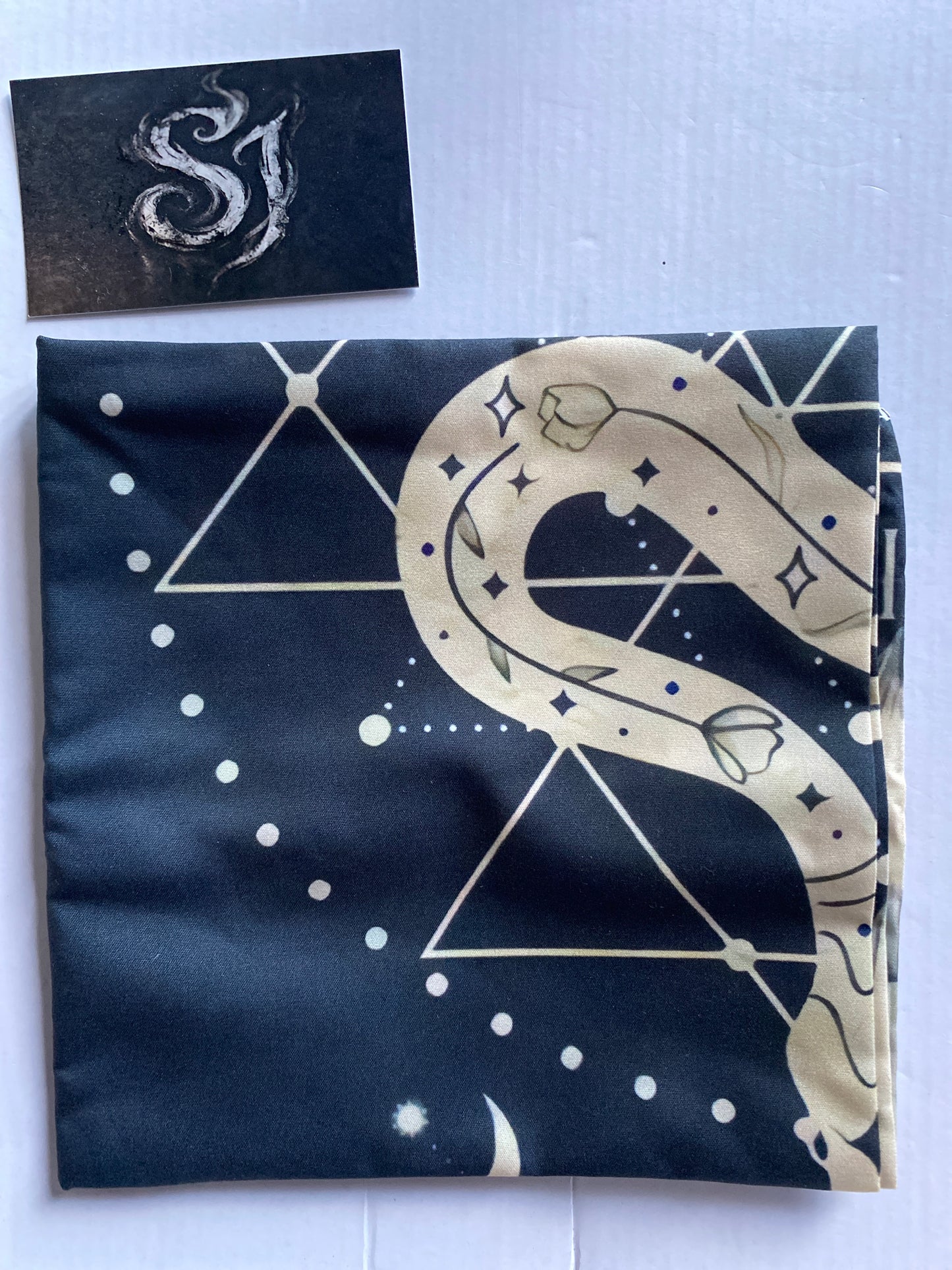 Own Your Power Serpent Tarot Cloth - Kundalini & Lotus